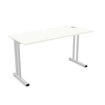 Biurko EASY SPACE C-LEG RC 140x60cm białe