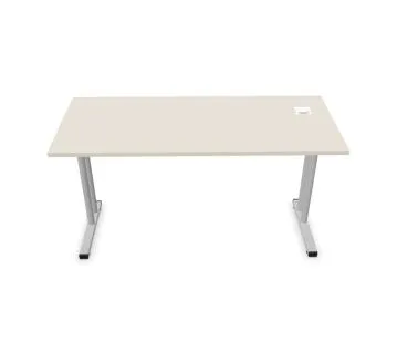 Biurko EASY SPACE C-LEG RC 140x60cm kaszmirowe