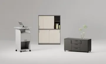 Komoda biurowa EASY SPACE MOB 120cm biała mobilna