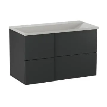 Szafka pod umywalkę wpuszczaną EDGE 90 cm antracyt półmat