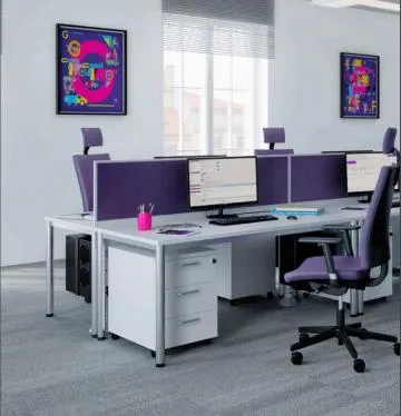 Kontenerek biurowy EASY SPACE MOB PB 4S 43cm kaszmirowy mobilny
