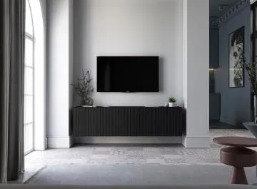 Szafka RTV TAL 2 150 czarna mat