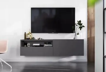 Szafka RTV SELF 120 grafitowa mat