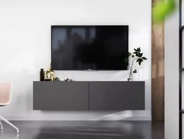 Szafka RTV SELF 2 120 grafitowa mat