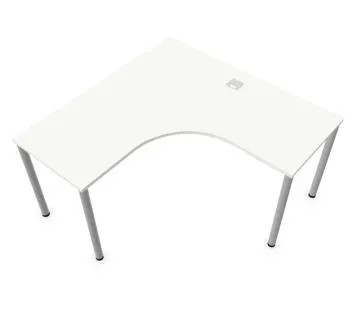 Biurko narożne EASY SPACE I-LEG LS 140x140cm białe