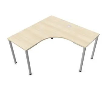 Biurko narożne EASY SPACE I-LEG LS 140x140cm akacjowe