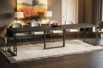 Stół rozkładany EWEREST 130(290)x80 beton ciemny