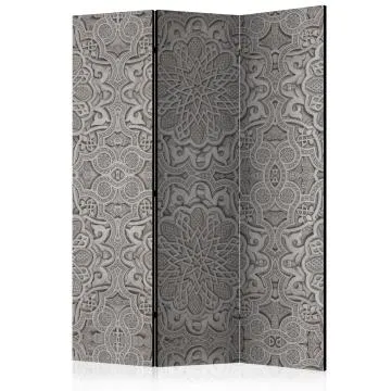 Parawan dwustronny Orient 135x172 cm 3-częściowy czarny