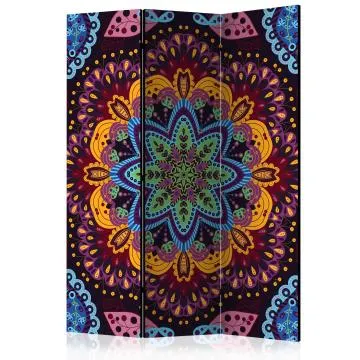 Parawan jednostronny Orient 135x172 cm 3-częściowy fioletowy