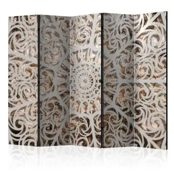 Parawan akustyczny Orient 225x172 cm 5-częściowy szary