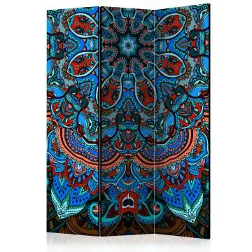 Parawan dwustronny Orient 135x172 cm 3-częściowy wielokolorowy