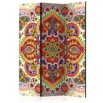 Parawan jednostronny Orient 135x172 cm 3-częściowy wielokolorowy