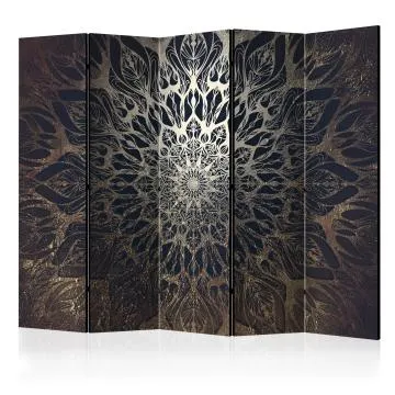 Parawan akustyczny Orient 225x172 cm 5-częściowy czarny