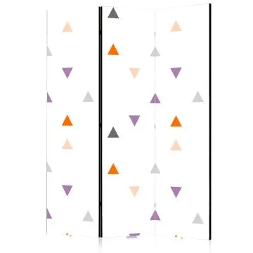 Parawan dwustronny Dla dzieci 135x172 cm 3-częściowy biały
