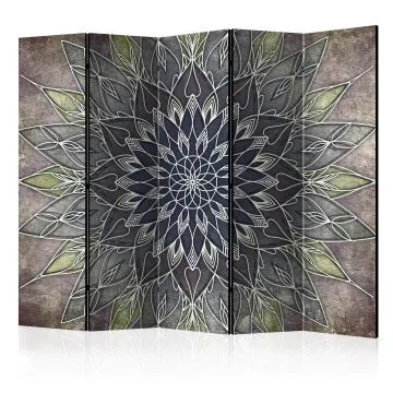 Parawan akustyczny Orient 225x172 cm 5-częściowy czarny