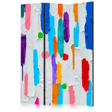 Parawan akustyczny Tła i desenie 135x172 cm 3-częściowy niebieski
