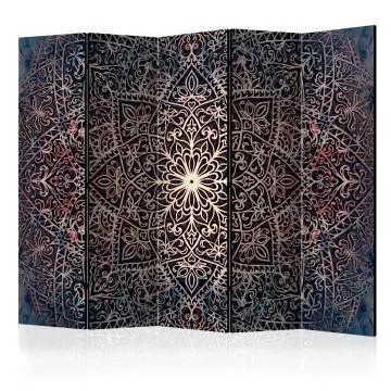 Parawan akustyczny Orient 225x172 cm 5-częściowy szary