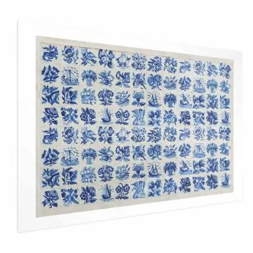 Plakat Płytki azulejos 60x40 cm bez ramy z marginesem