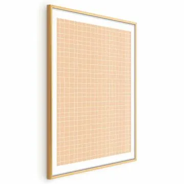 Plakat Linie i szum 40x60 cm z ramą złotą z marginesem
