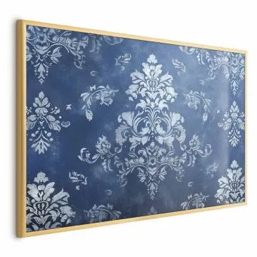 Plakat Retro ornament 90x60 cm z ramą złotą bez marginesu