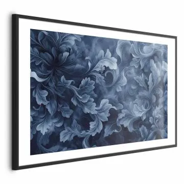 Plakat Abstrakcyjne ornamenty 42x29,7 cm z ramą czarną z marginesem