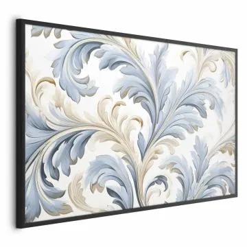 Plakat Barokowe pnącze 30x21 cm z ramą czarną bez marginesu