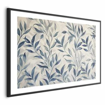 Plakat Motyw botaniczny 90x60 cm z ramą czarną z marginesem