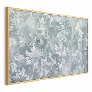 Plakat Przetarte wzory roślinne 30x21 cm z ramą złotą bez marginesu