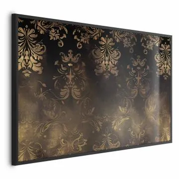 Plakat Barokowe wzory 30x21 cm z ramą czarną bez marginesu