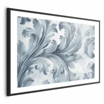 Plakat Kamienny ornament 60x40 cm z ramą czarną z marginesem