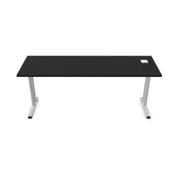 Biurko EASY SPACE C-LEG RC 180x60cm czarne grafitowe