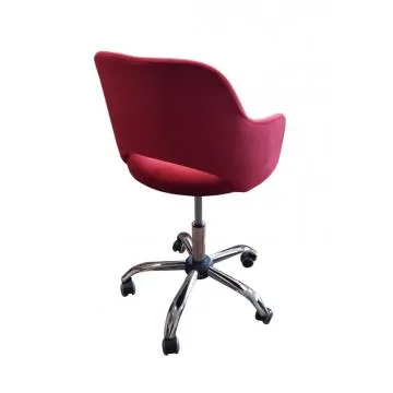 Fotel IZMA VELVET bordowy