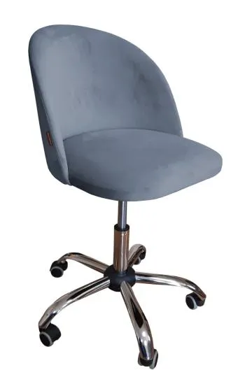 Fotel CLAUDINE BL VELVET ciemno szary