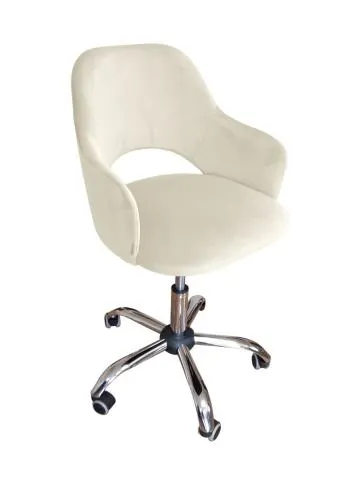 Fotel IZMA VELVET ecru