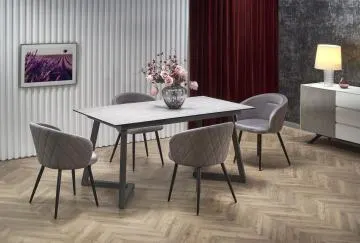 Krzesło tapicerowane K430 VELVET szare