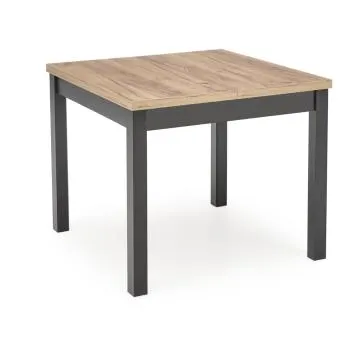 Stół rozkładany TIAGO KWADRAT 90(125)x90 dąb craft/czarny