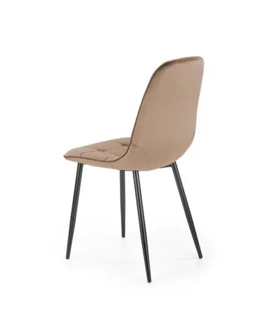 Krzesło tapicerowane K417 VELVET beżowe