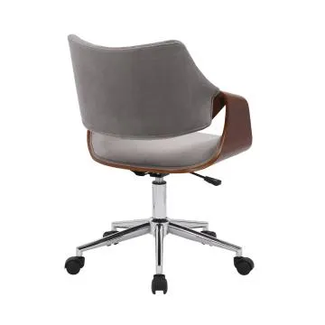 Fotel biurowy COLT szary/orzech