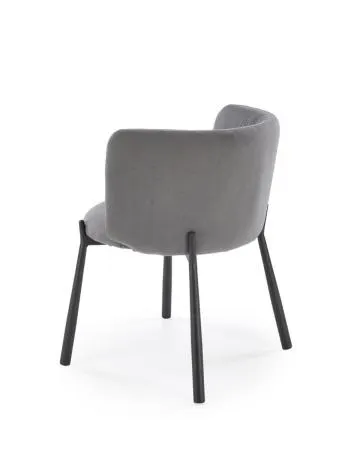 Krzesło tapicerowane K531 VELVET szare