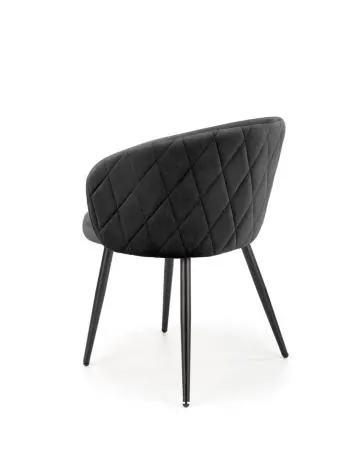 Krzesło tapicerowane K430 VELVET czarne