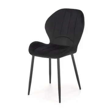 Krzesło tapicerowane K538 VELVET czarne