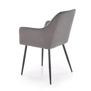 Krzesło tapicerowane K558 VELVET szare