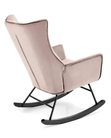 Fotel bujany BAZALTO VELVET beżowy