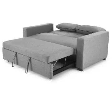 Sofa rozkładana z funkcją spania PAULINIO szara