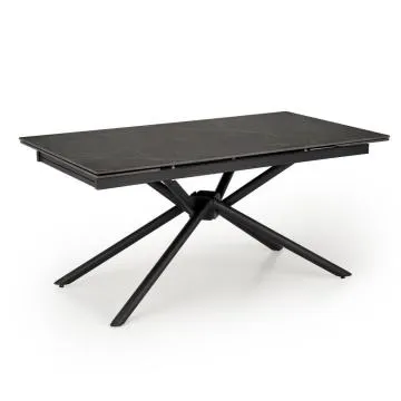 Stół rozkładany VITORINO 160(220)x90 czarny marmur