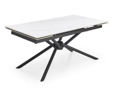 Stół rozkładany VITORINO 160(220)x90 biały marmur