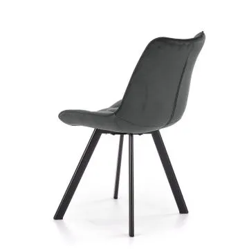 Krzesło tapicerowane K332 VELVET ciemno szare