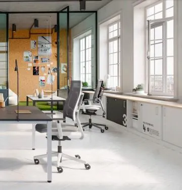 Szafka biurowa przesuwna EASY SPACE CABINET S 1.5-OH 160cm czarna zamykana