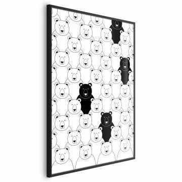 Plakat Obcy w stadzie 21x30 cm z ramą czarną bez marginesu