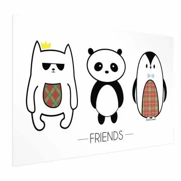 Plakat Przyjaciele 60x40 cm bez ramy bez marginesu